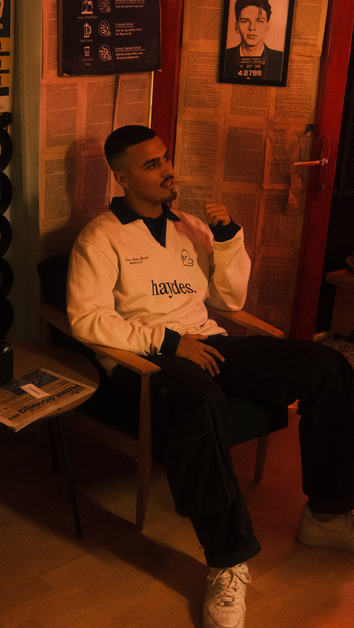 Haydes x Frankie Open Collar Long Sleeve