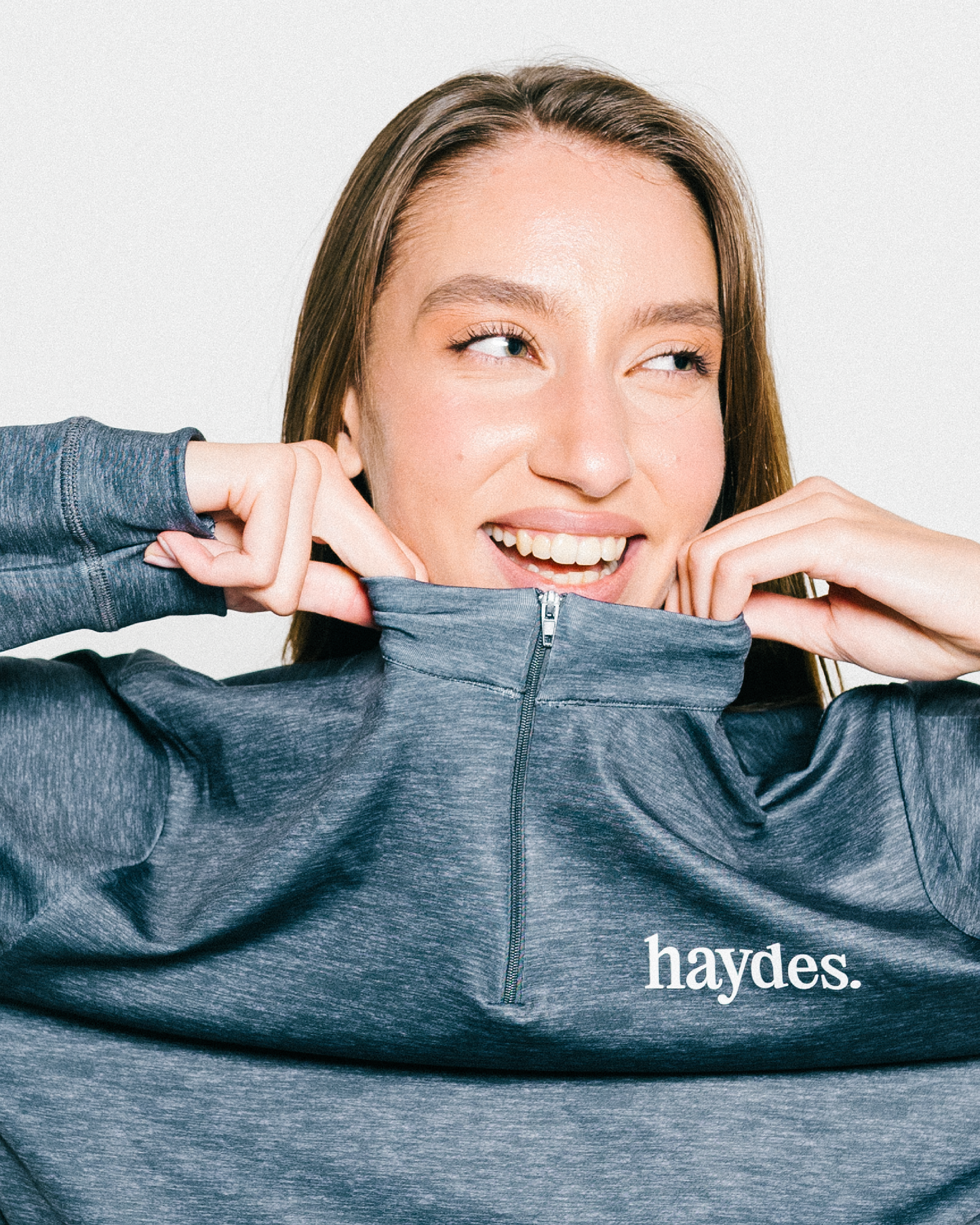 Haydes Zip Training Top – Charcoal Grey